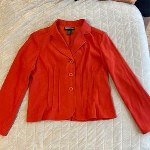 Requirement Faux Suede Rust Orange Blazer
